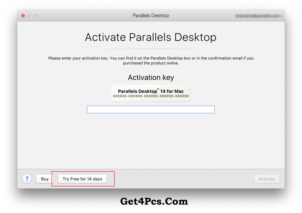 Parallels Desktop 14 Activation Key